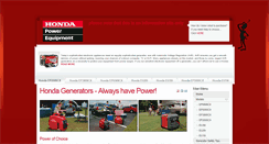 Desktop Screenshot of hondagenerator.co.za